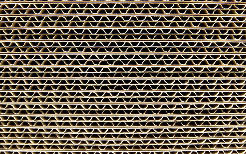 Corrugated Cardboards side view